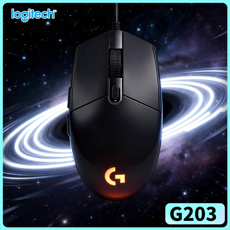 Logitech Mouse G203 - เมาส์เกมมิ่งแบบมีสาย Logitech G203 ความละเอียด 200-8000 DPI