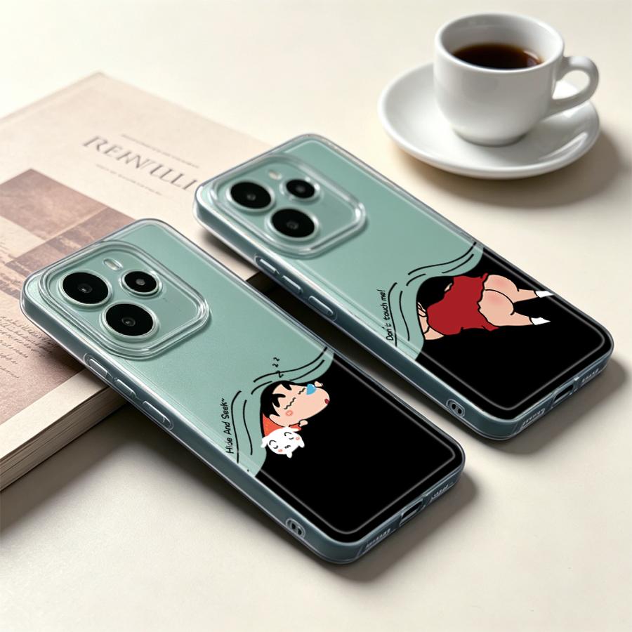Receipt Printer Thermal - การ์ตูนชิน-ชานส์เคสโทรศัพท์แบบนุ่มสำหรับเสี่ยวมี่ เรดมี่ โน้ต 15 10S A4