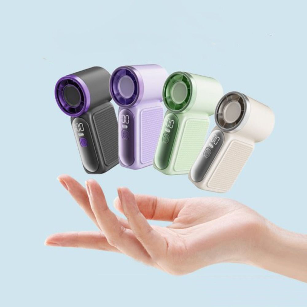 Office Tech Gear - พัดลมพกพาขนาดเล็ก ปรับความแรงลมได้ 6 ระดับ พร้อมจอแสดงผล LED