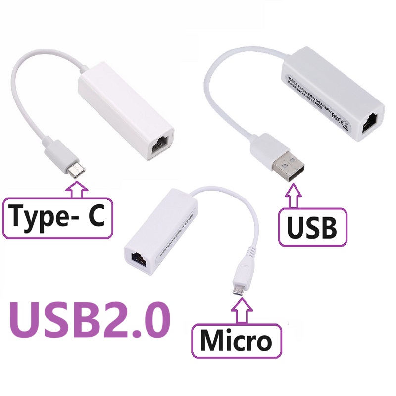 Power Over Ethernet - ยูเอสบี ประเภท ซี อีเธอร์เน็ตอะแดปเตอร์การ์ดเครือข่าย USB ไมโคร