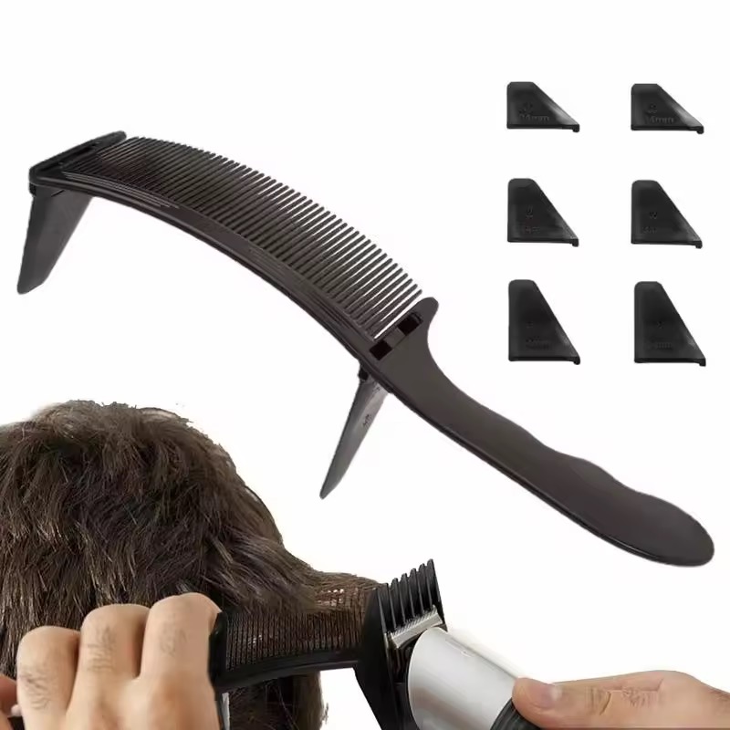 Binding Machine Comb - หวีตัดผมทรงแบนแบบโค้ง หวีโค้งสำหรับตัดผม หวีโค้งสำหรับตัดผมมืออาชีพ หวีโค้งสำหรับจัดตำแหน่งผม