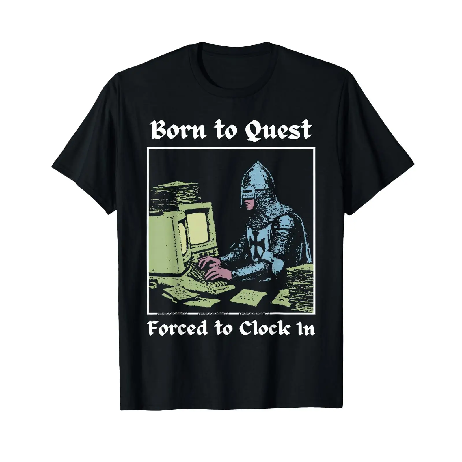 Office Quest - เสื้อยืดลายศิลปะแฟนตาซีออฟฟิศสุดฮา 