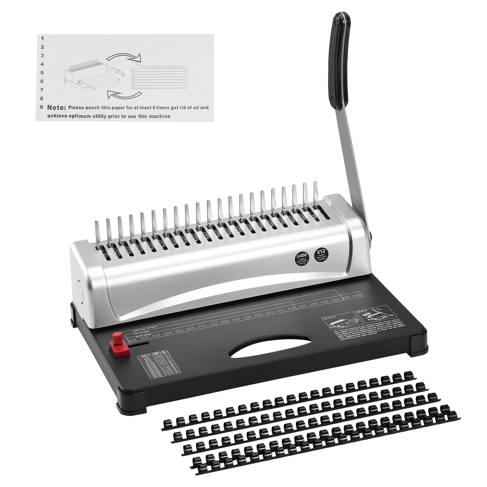 เครื่องเข้าเล่มแบบหวี VEVOR รุ - Binding Machine Comb บทวิจารณ์และราคา