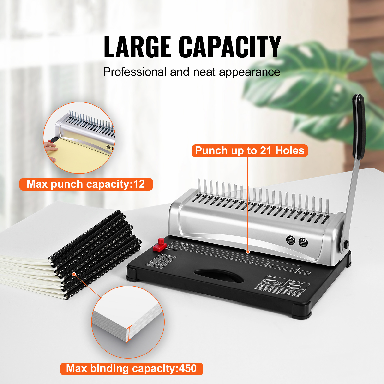 เครื่องเข้าเล่มแบบหวี VEVOR รุ - Binding Machine Comb บทวิจารณ์และราคา