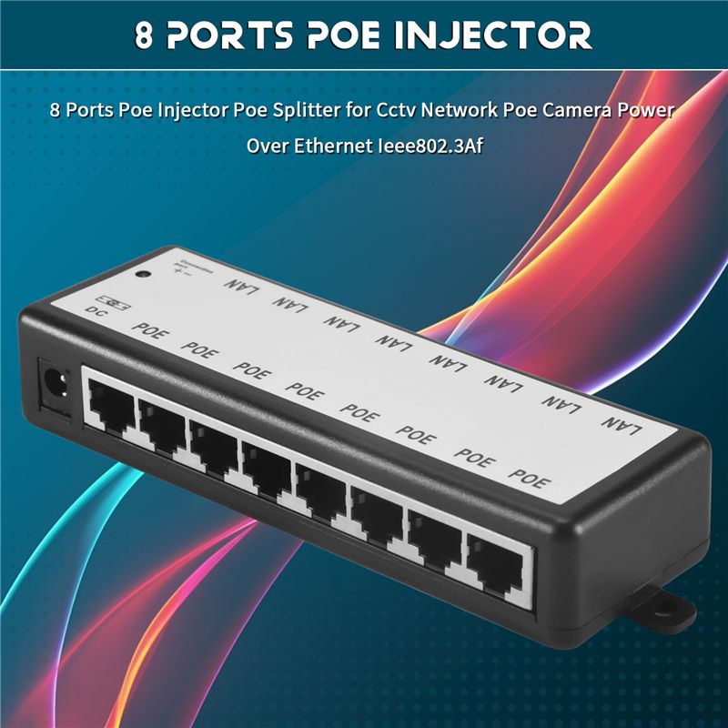 PHILE-8 พอร์ต Poe Injector Poe - Power Over Ethernet บทวิจารณ์และราคา